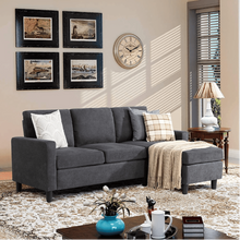Load image into Gallery viewer, Futz Linen Upholstered L-shaped Sectional Sofa
