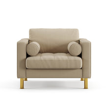 Load image into Gallery viewer, Palo Sofa T | Chair (3.5 feet length) | Tufted