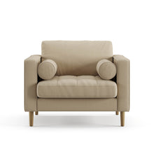Load image into Gallery viewer, Palo Sofa T | Chair (3.5 feet length) | Tufted