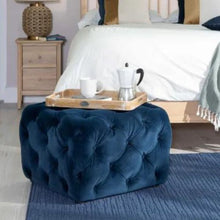 Load image into Gallery viewer, Imperial Ottoman In Velvet Fabric