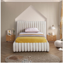 Load image into Gallery viewer, Bornholm Upholstered Bed Without Storage In Suede