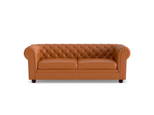 Load image into Gallery viewer, Chesterfield 3 Seater Artificial Leather Sofa