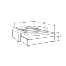 Load image into Gallery viewer, Elegance Scape Sofa Cum Bed in Suede