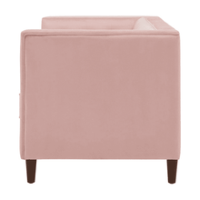 Load image into Gallery viewer, Brew Pink Suede Sofa or Loveseat with Pillows
