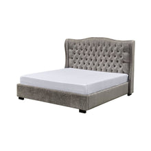 Load image into Gallery viewer, Benin Upholstered Bed Without Storage In Suede