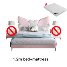 Load image into Gallery viewer, Butterfly Upholstered Kids Bed Without Storage In Suede
