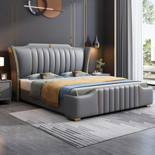 Load image into Gallery viewer, Ankara Pro Upholstered Bed Without Storage In Fabric