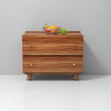Load image into Gallery viewer, Stava Bedside Table | Solid Walnut/Teak/Oak Wood | 3 Feet Length
