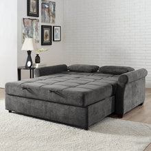 Load image into Gallery viewer, Elegance Scape Sofa Cum Bed in Suede