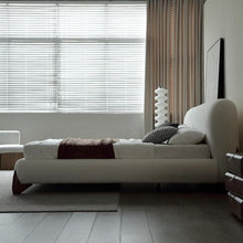 Load image into Gallery viewer, Amara Upholstered Bed Without Storage In Towel Suede Fabric