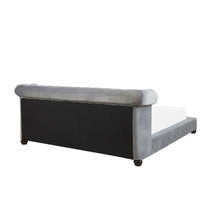 Load image into Gallery viewer, Bran Upholstered Bed Without Storage In Suede