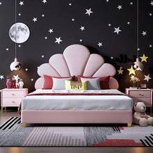 Load image into Gallery viewer, Holden Upholstered Kids Bed Without Storage In Suede