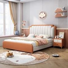 Load image into Gallery viewer, Delta Upholstered Kids Bed Without Storage In Suede