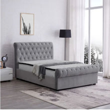 Load image into Gallery viewer, Arya Upholstered Bed Without Storage In Suede