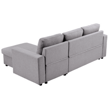 Load image into Gallery viewer, Roxy L-Shaped Sectional Storage Sofa Cum Bed