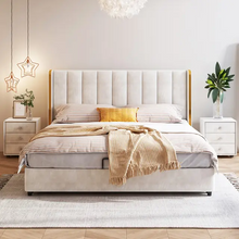 Load image into Gallery viewer, Heirloom Upholstered Bed Without Storage In Suede
