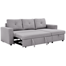 Load image into Gallery viewer, Roxy L-Shaped Sectional Storage Sofa Cum Bed