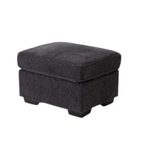 Load image into Gallery viewer, Majestic Ottoman In Grey Fabric