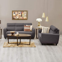 Load image into Gallery viewer, Zolo Suede Sofa Set in Grey Color