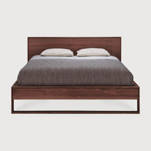 Load image into Gallery viewer, Sael Bed - Solid Walnut/Teak/Oak Wood (Queen)