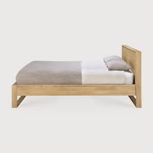 Load image into Gallery viewer, Sael Bed - Solid Walnut/Teak/Oak Wood (King)