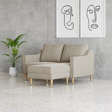 Load image into Gallery viewer, Lore Sofa | Small L-Shaped Sectional with Chaise (5 feet)