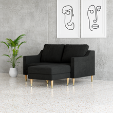 Load image into Gallery viewer, Lore Sofa | Small L-Shaped Sectional with Chaise (5 feet)