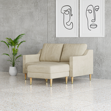 Load image into Gallery viewer, Lore Sofa | Small L-Shaped Sectional with Chaise (5 feet)