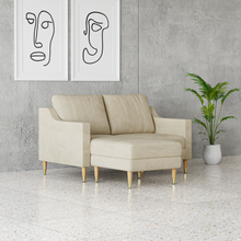 Load image into Gallery viewer, Lore Sofa | Small L-Shaped Sectional with Chaise (5 feet)