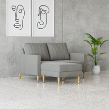 Load image into Gallery viewer, Lore Sofa | Small L-Shaped Sectional with Chaise (5 feet)