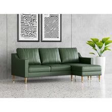Load image into Gallery viewer, Lore Sofa | L-Shaped Right Sectional with Chaise | Italian Leather Sofa (7 feet)