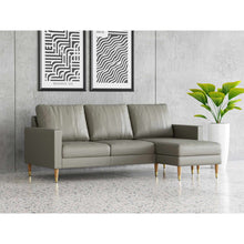 Load image into Gallery viewer, Lore Sofa | L-Shaped Sectional with Chaise | Italian Leather Sofa (7 feet)