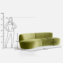 Load image into Gallery viewer, Celeste Sectional 3 Seater Sofa - 118”
