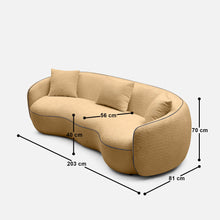 Load image into Gallery viewer, Mateo Curvy 3 Seater Sofa - 84"
