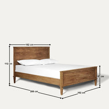 Load image into Gallery viewer, Ingram Solid Wood Mid Century Bed