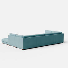 Load image into Gallery viewer, Derek Modular U- Shaped sofa with ottoman - 62" Left Chaise with 34" Ottoman | 123" Middle | 62" Right Chaise with 34" Ottoman