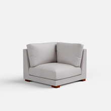 Load image into Gallery viewer, Derek modular right arm 5 seater sofa with ottoman - 127.5" | 61.6" Left chaise with 34" Ottoman