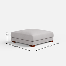 Load image into Gallery viewer, Derek modular right arm 5 seater sofa with ottoman - 127.5" | 61.6" Left chaise with 34" Ottoman