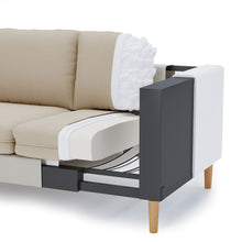 Load image into Gallery viewer, Palo Sofa | 2.5 Seater (6 feet) | Removable Fabrics
