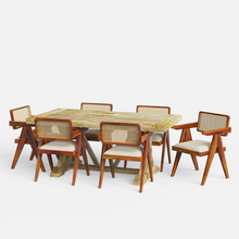 Load image into Gallery viewer, Gable Large Dining Table with Pierre Chairs - 6 Seater/175 cm