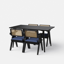 Load image into Gallery viewer, Helena-Pierre Black Dining Table Set - 4, 6 Seater - All Sizes