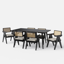 Load image into Gallery viewer, Helena-Pierre Black Dining Table Set - 4, 6 Seater - All Sizes