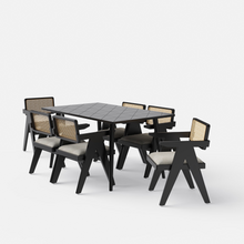 Load image into Gallery viewer, Helena-Pierre Black Dining Table Set - 4, 6 Seater - All Sizes