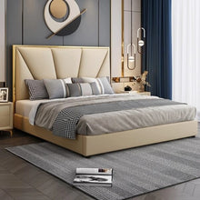 Load image into Gallery viewer, Egypt Luxury Upholstered Bed Without Storage In Leatherette