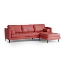 Load image into Gallery viewer, Palo Sofa | L-Shaped Right Sectional with Chaise (8.25 feet) | Italian Leather Sofa