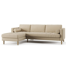 Load image into Gallery viewer, Palo Sofa T | L-Shaped Sectional with Chaise (8.25 feet length) | Tufted