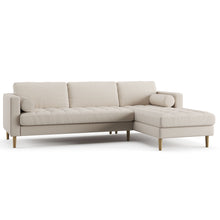 Load image into Gallery viewer, Palo Sofa T | L-Shaped Right Sectional with Chaise (8.25 feet length) | Tufted