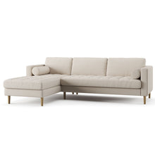 Load image into Gallery viewer, Palo Sofa T | L-Shaped Sectional with Chaise (8.25 feet length) | Tufted