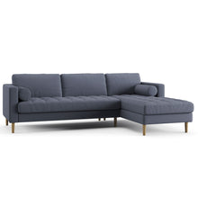 Load image into Gallery viewer, Palo Sofa T | L-Shaped Sectional with Chaise (8.25 feet length) | Tufted