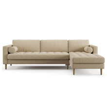 Load image into Gallery viewer, Palo Sofa T | L-Shaped Right Sectional with Chaise (8.25 feet length) | Tufted